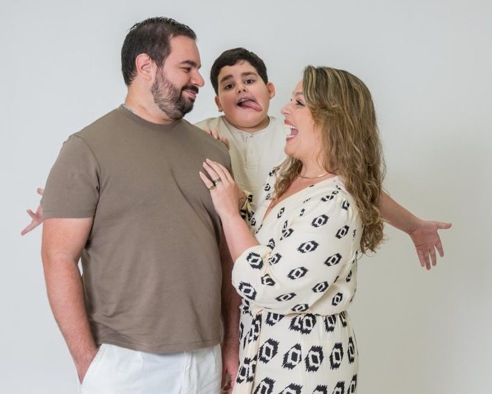 Chef Diego Alves com a família